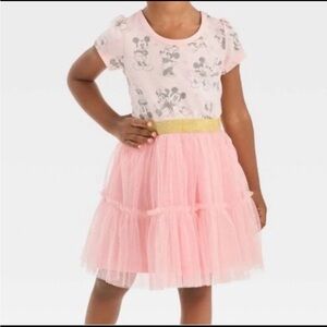 Disneys Minnie Mouse Pink Tulle Kids Dress